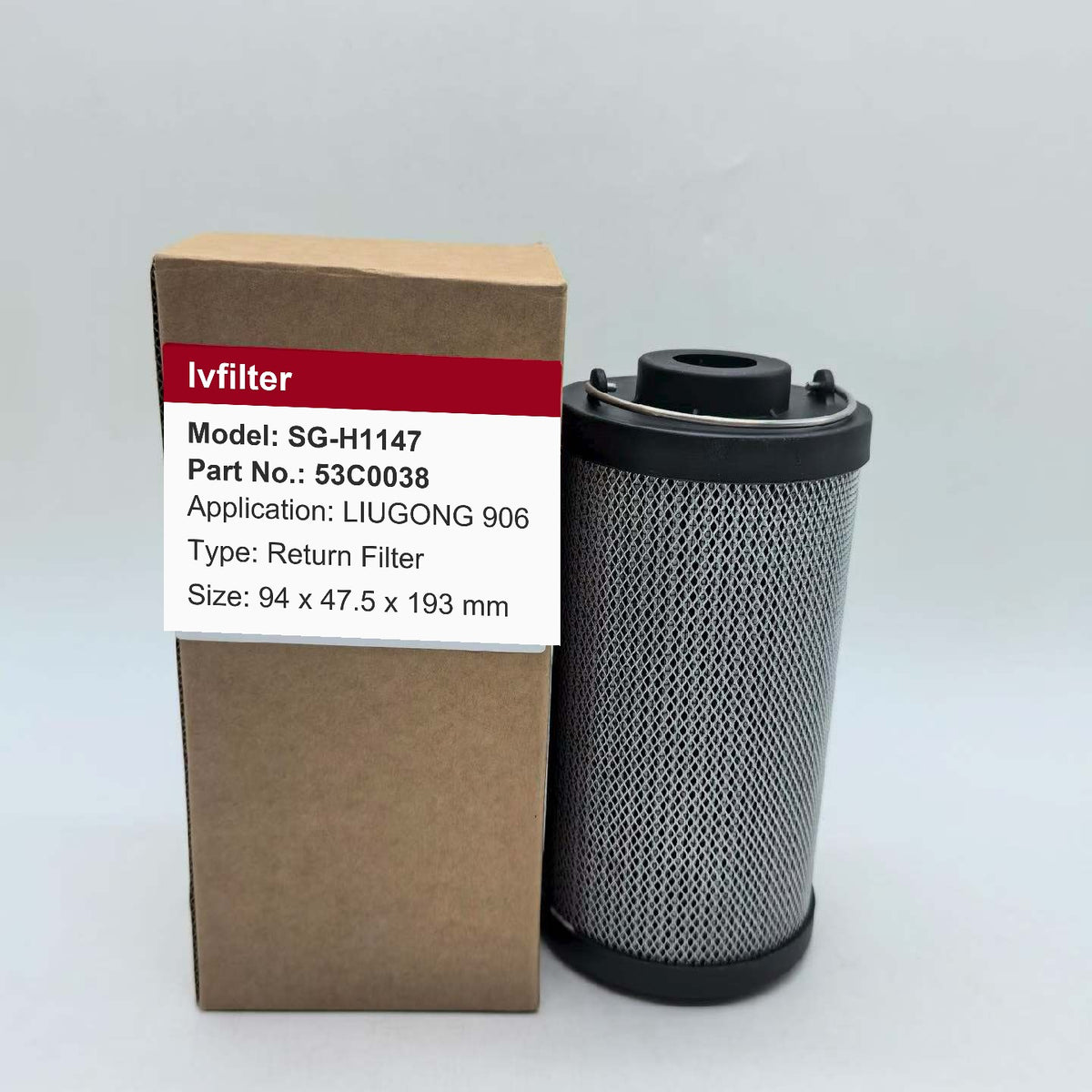 Hydraulic Return Filter 53C0038 for LIUGONG 906 | Fits HIFI SH60817 | Wholesale
