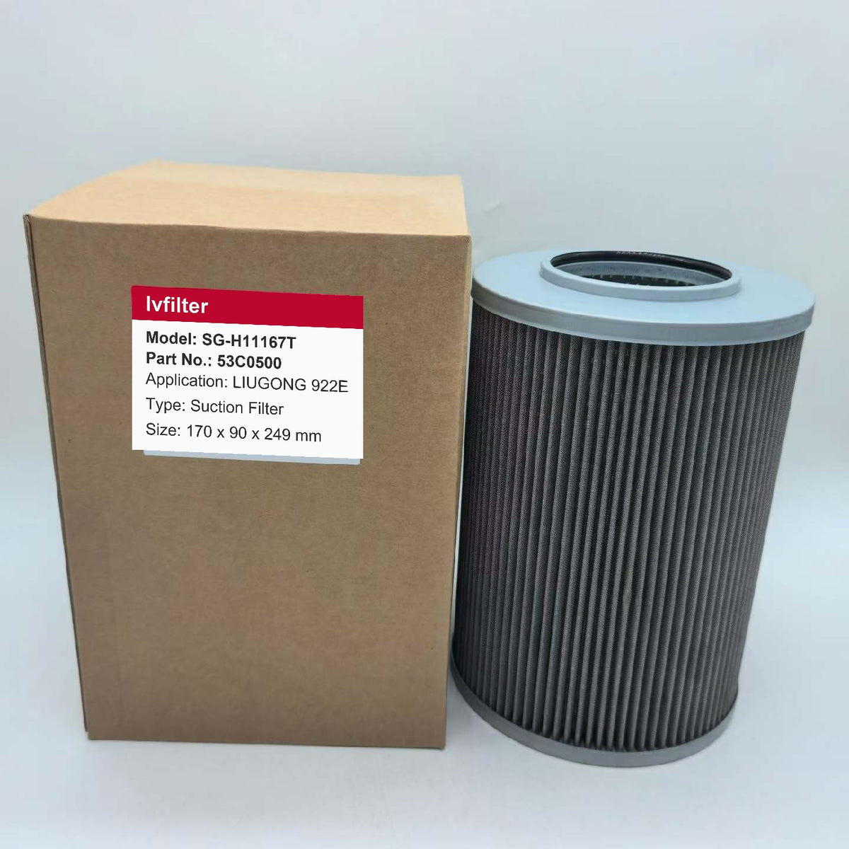Hydraulic Suction Filter 53C0500 for LIUGONG 922E | Fits HIFI SH60647 | Wholesale