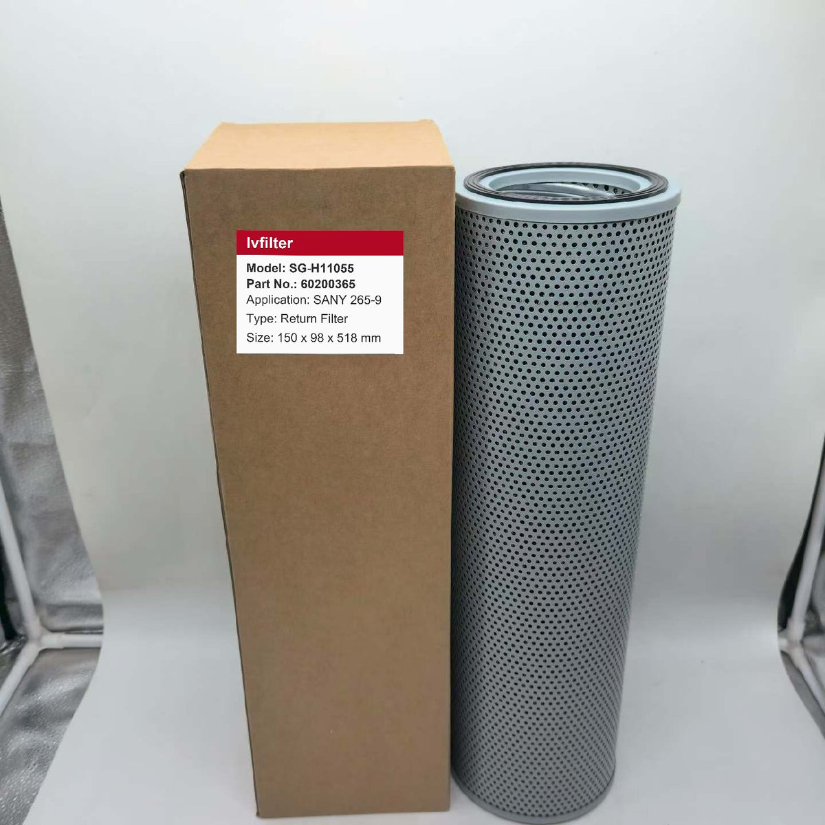 Hydraulic Return Filter 60200365 for SANY 265-9 | Fits SF-FILTER HY80061 | Wholesale