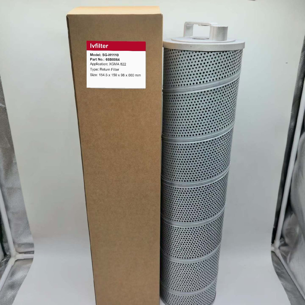 Hydraulic Return Filter 65B0064 for XGMA 822 | Fits SOFIMA EF058EF12 | Wholesale