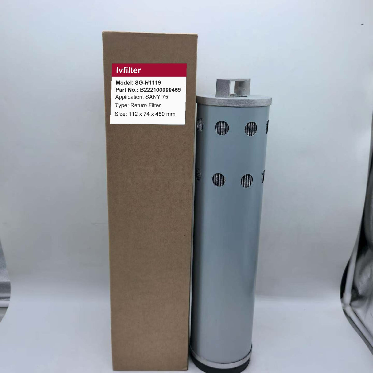 Hydraulic Return Filter B222100000459 for SANY 75 | Fits HIFI SH60469 | Wholesale