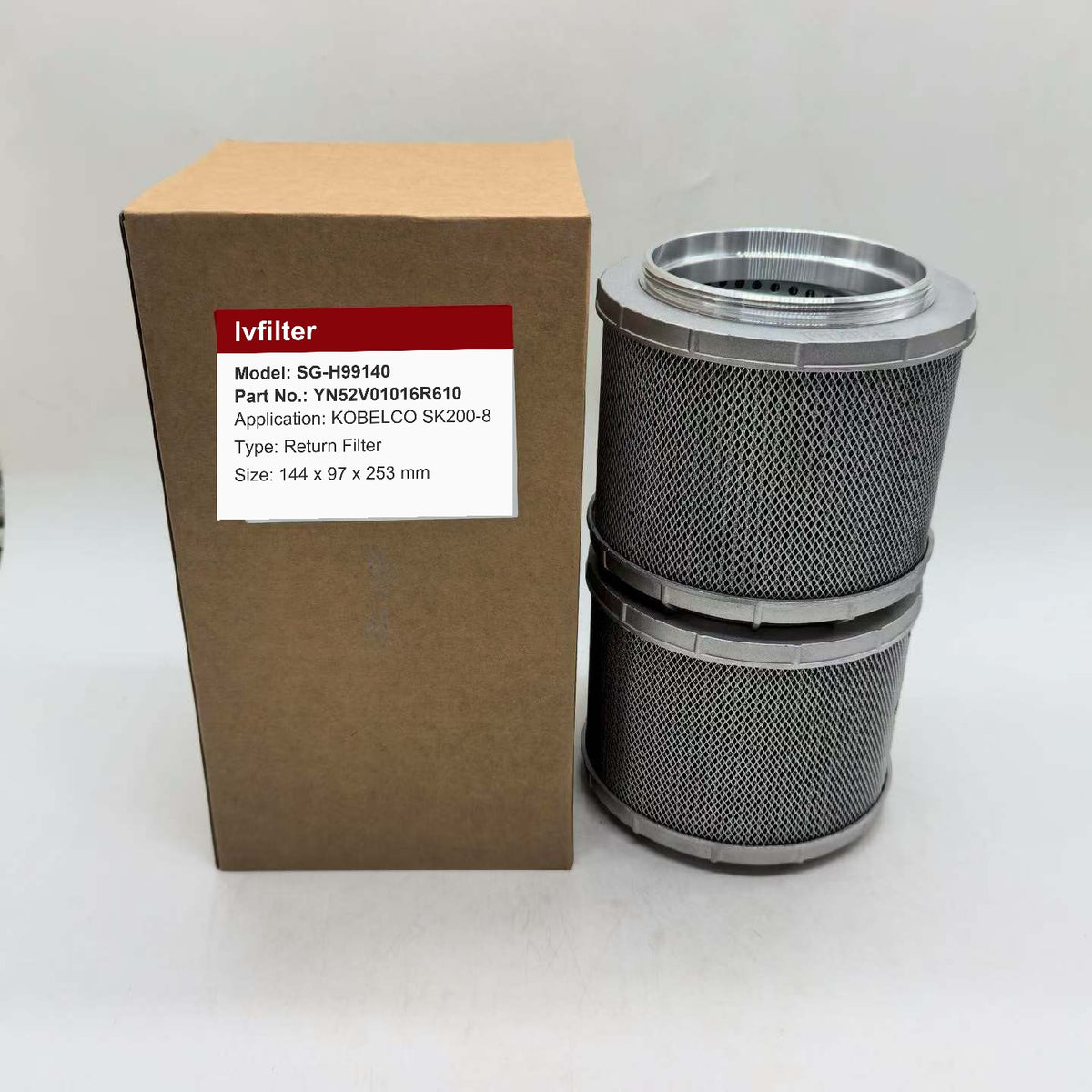 Hydraulic Return Filter YN52V01016R610 for KOBELCO SK200-8 | Fits DONALDSON P582247 | Wholesale