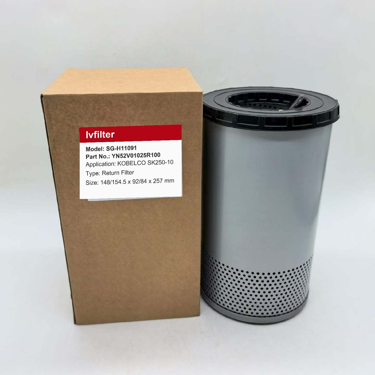 Hydraulic Return Filter YN52V01025R100 for KOBELCO SK250-10 | Fits DONALDSON P502636 | Wholesale