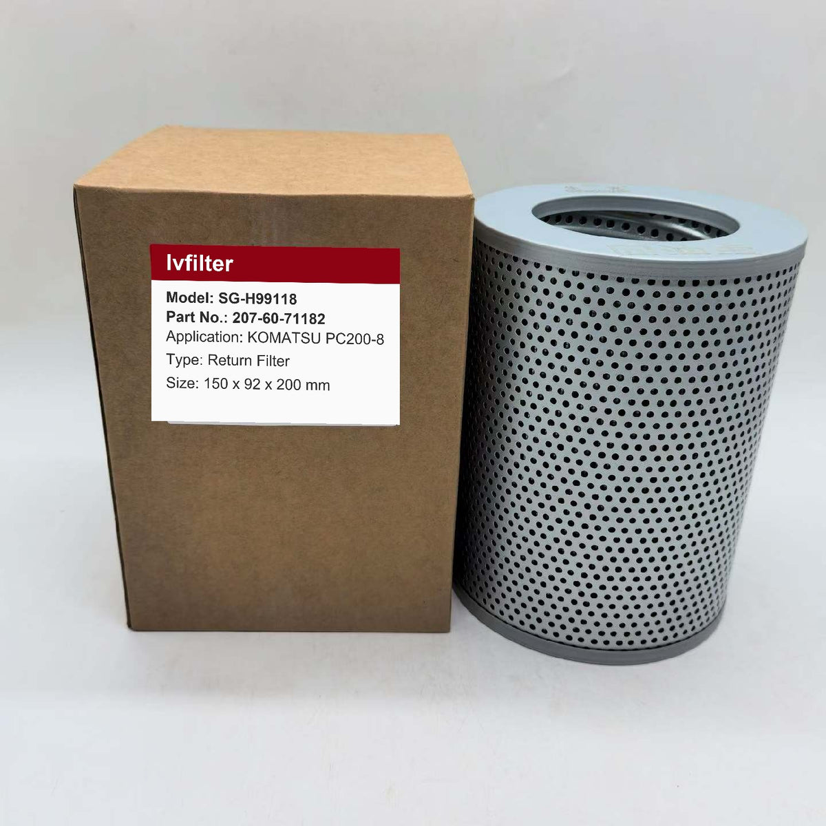 Hydraulic Return Filter 207-60-71182 for KOMATSU PC200-8 | Fits DONALDSON P550787 | Wholesale