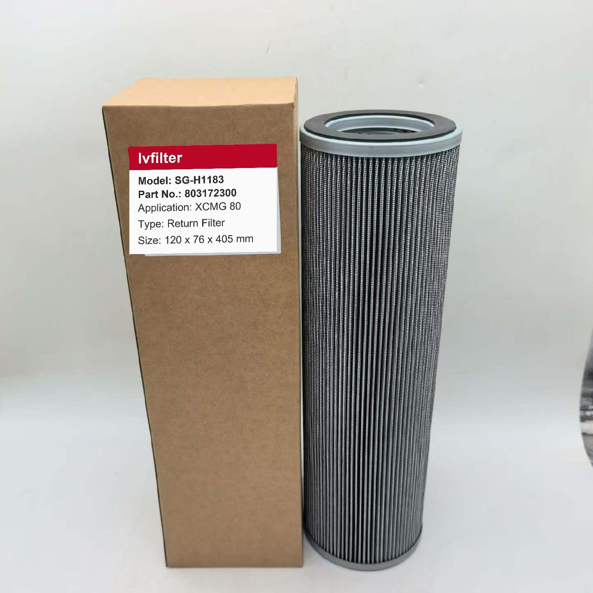 803172300 Hydraulic Return Filter Replaces TLX369M/10 | for XCMG XE80