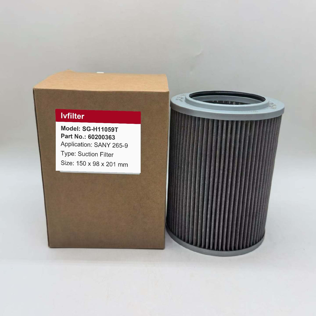 Hydraulic Suction Filter 60200363 for SANY 265-9 | Fits HIFI SH60887 | Wholesale
