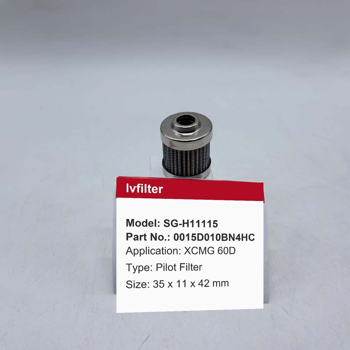 0015D010BN4HC Hydraulic Pilot Filter Replaces HYDAC 0015D010BN4HC | for XCMG XE60D