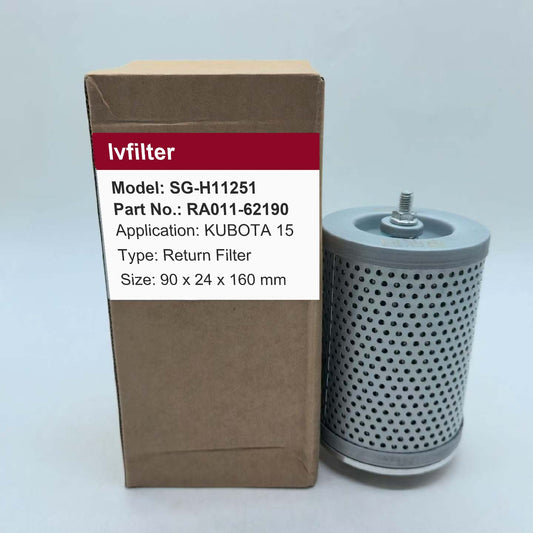 Hydraulic Return Filter RA011-62190 for KUBOTA 15 | Fits SF-FILTER HY90271 | Wholesale