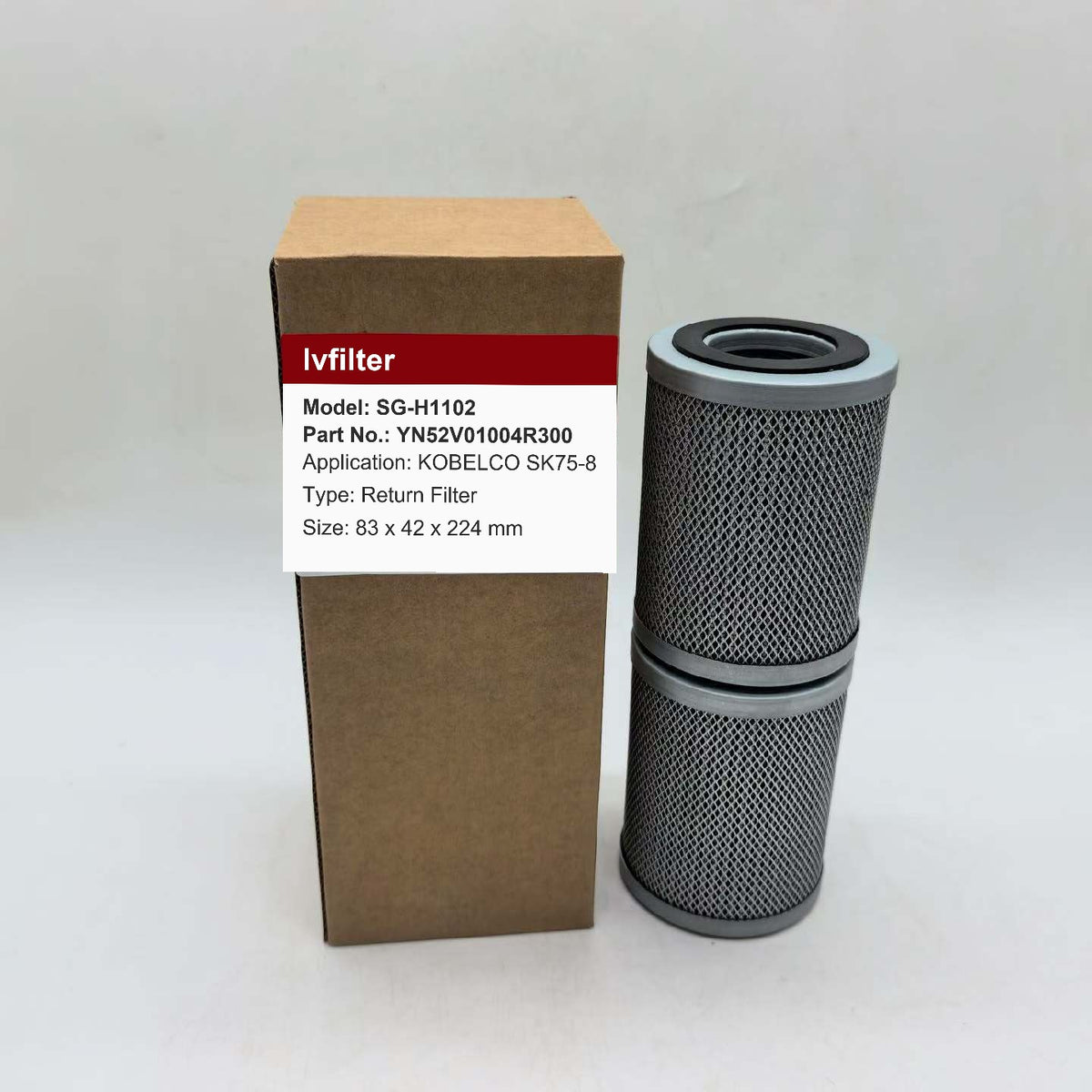 Hydraulic Return Filter YN52V01004R300 for KOBELCO SK75-8 | Fits SAKURA H5803 | Wholesale