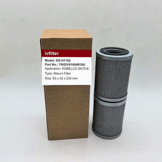 Hydraulic Return Filter YN52V01004R300 for KOBELCO SK75-8 | Fits SAKURA H5803 | Wholesale